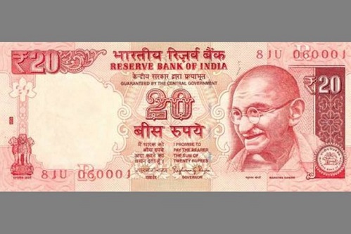 RBI, new Rs. 20 notes