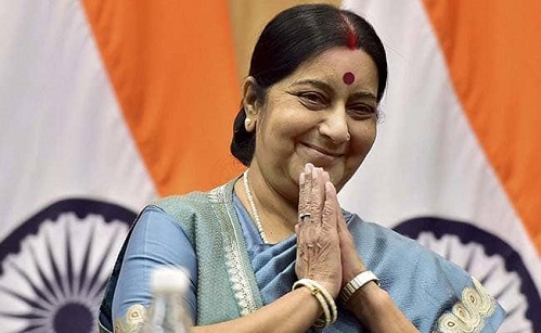 Sushma Swaraj, polite reply, not a chowkidar