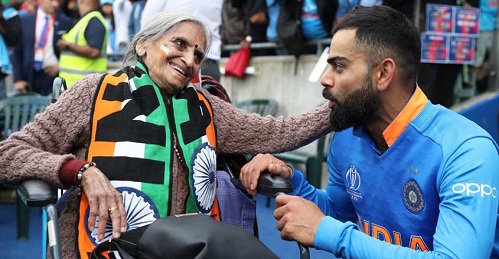 India, World Cup, 87-year-old fan, Virat Kohli, team's success