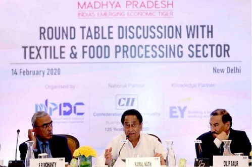 CM Kamal Nath, round table conference, textile, apparel industry, Madhya Pradesh