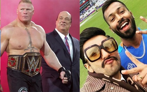Ranveer Singh, legal notice, WWE Star, Brock Lesnar's advocate