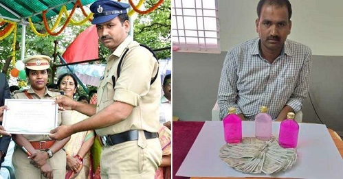 Telangana cop, bribe, best constable award