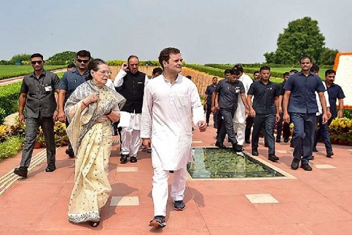 Congress leaders, protest, Parliament, Gandhis, SPG cover